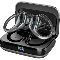 sajawass Wireless Earbuds, Sports Bluetooth Headphones, 75Hrs Playtime Ear Buds with LED Power Display, Noise Canceling Headset, IPX7 Waterproof Earphones for Workout/Running